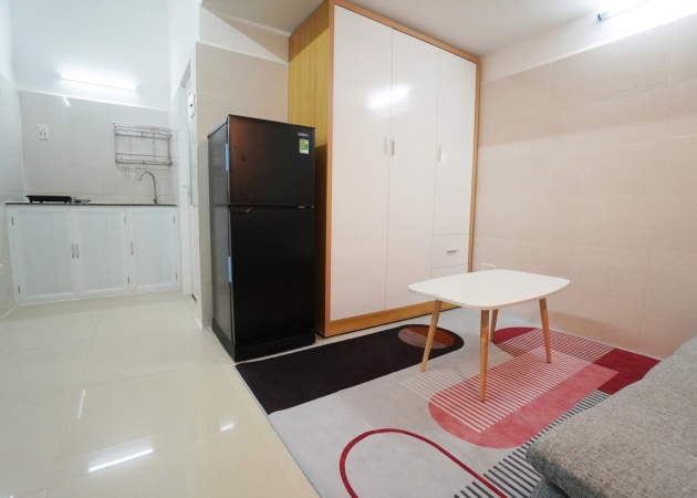 Phòng đầy đủ nội thất có gác